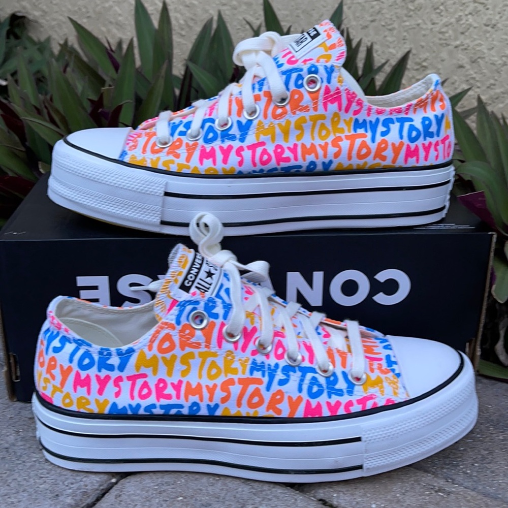 CONVERSE CTAS DOUBLE STACK LIFT OX PLATFORMS WMNS - Picture 1 of 16